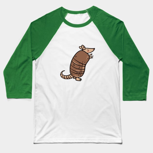 Armadillo Baseball T-Shirt by Otterlyalice